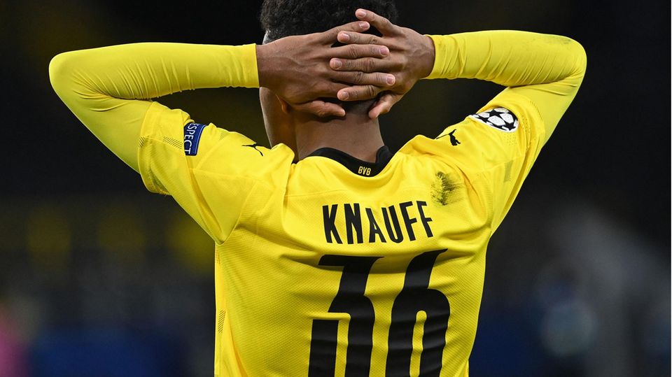 Ansgar Knauff bei Borussia Dortmund gegen Manchester City