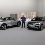 Vom Audi Q4 e-tron wird es zwei Varianten geben: Sportback (links) und den e-tron