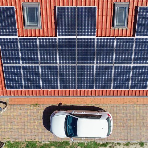 Solaranlage auf einem Hausdach