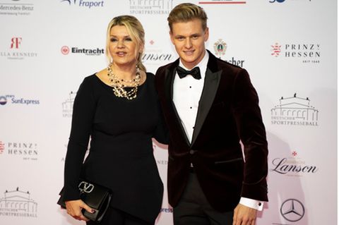 Corinna Schumacher und Sohn Mick beim Sportpresseball 2019.