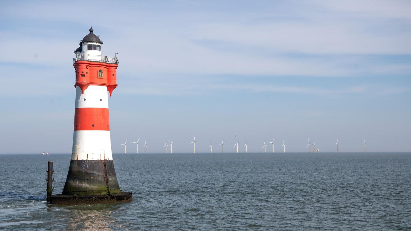 Leuchtturm Roter Sand vor Bremerhaven
