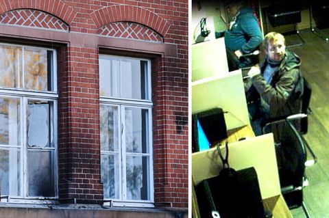 Gebäude des Robert-Koch-Instituts; Fahndungsfoto der Berliner Polizei