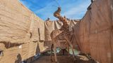 Eine seltene Rothschild-Giraffe wird vor einer Überschwemmung gerettet
