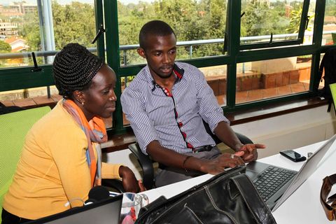 Jungunternehmer im iHub in Kenias Hauptstadt Nairobi