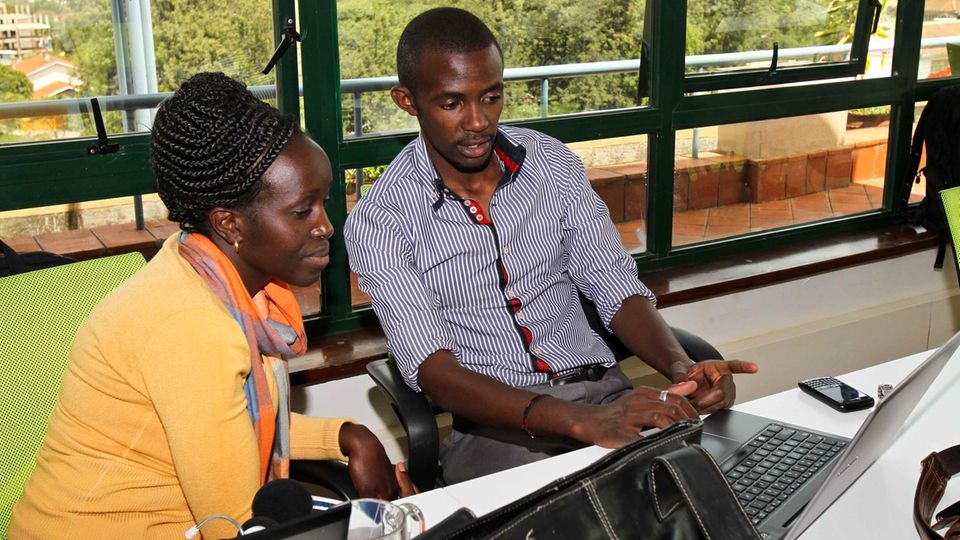 Jungunternehmer im iHub in Kenias Hauptstadt Nairobi