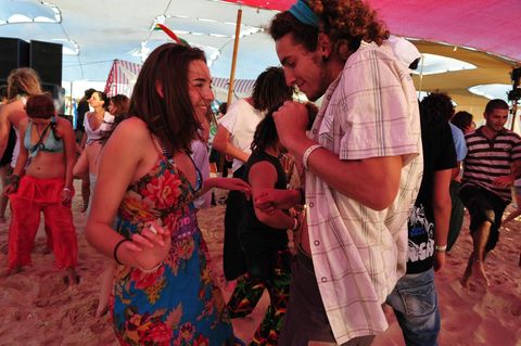 Israelis feiern Mitte April beim Boombamela Festival