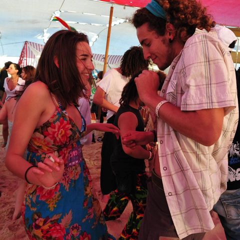 Israelis feiern Mitte April beim Boombamela Festival