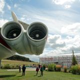 "Lady Agnes" wird auch die Il-62 in Sölln genannt. Der Langstreckenjet verfügte über je zwei Strahltriebwerke im Heck .