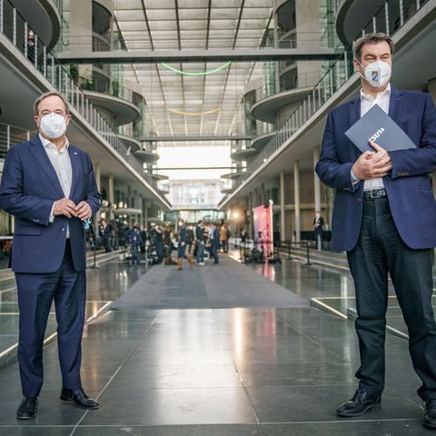 CDU-Parteichef Armin Laschet und sein CSU-Amtskollege Markus Söder