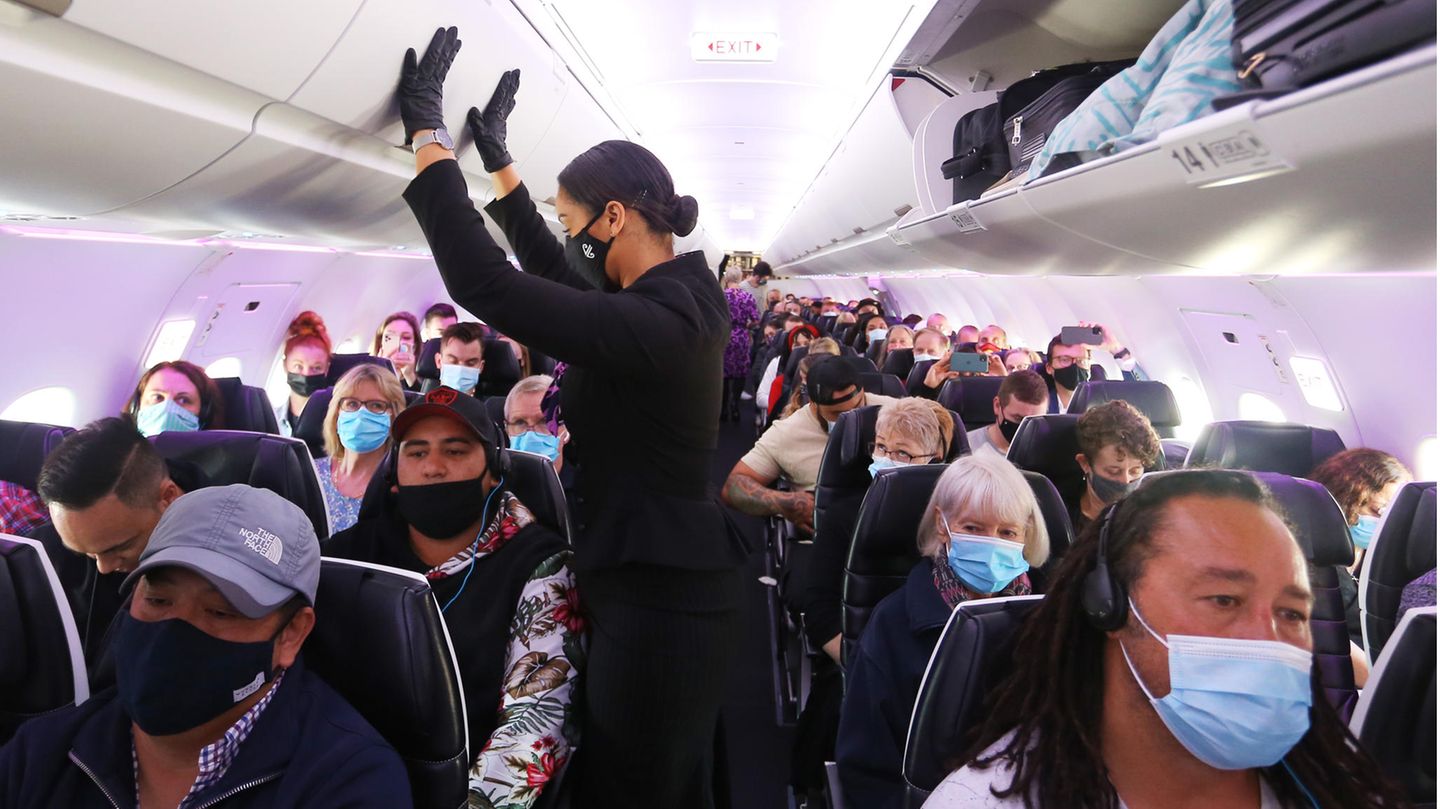 Bis auf den letzten Platz besetzt sind die ersten Flüge auf der Route zwischen Neuseeland and Australien, der "Trans-Tasman travel bubble".