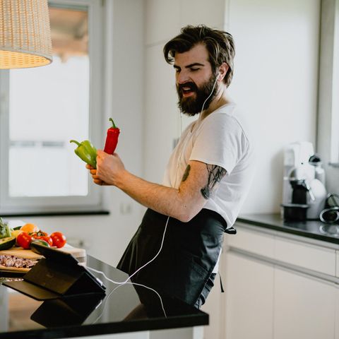 So hätte ich auch gern in der Küche gekocht, leider fehlten die Paprikas - und noch mehr.
