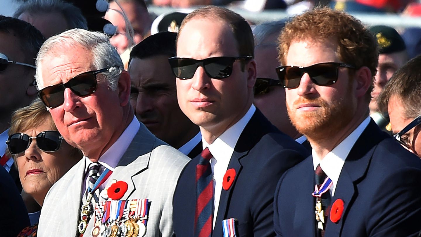 Prinz Charles, Prinz William und Prinz Harry