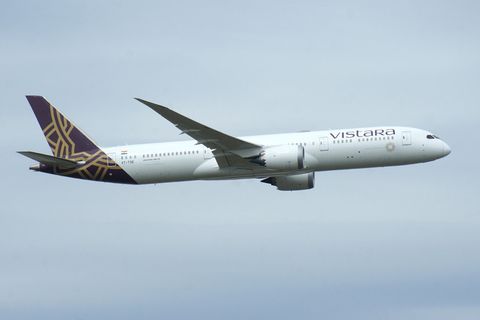 Flugzeug der indischen Airline Vistara