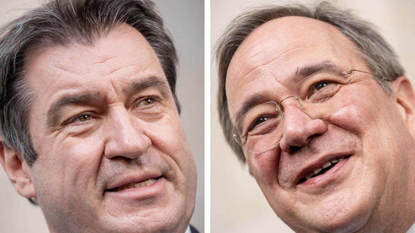 Laschet triumphiert über Söder Laschet triumphiert über Söder