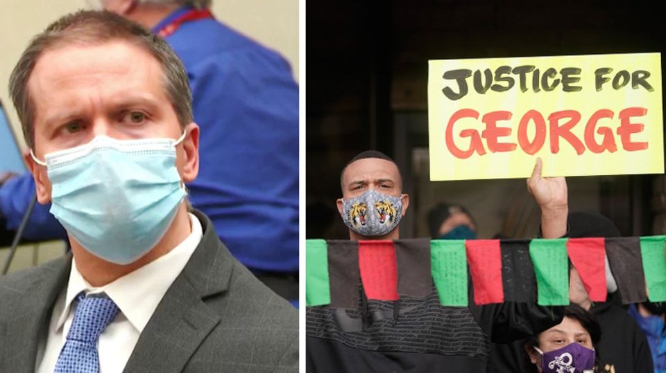 George-Floyd-Prozess: Urteil gefallen: US-Gericht spricht Ex-Polizist schuldig – Menschen jubeln vor dem Gebäude George-Floyd-Prozess: Urteil gefallen: US-Gericht spricht Ex-Polizist schuldig – Menschen jubeln vor dem Gebäude