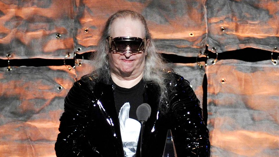Der Komponist Jim Steinman Komponist spricht bei der Gala "2012 Songwriters Hall of Fame"