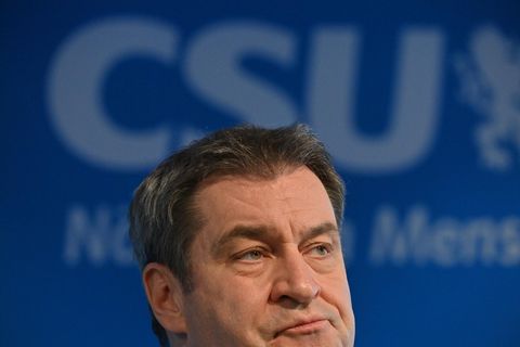 Markus Söder, CSU-Chef und Bayerns Ministerpräsident, bei einer Pressekonferenz