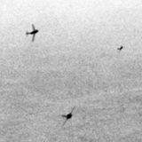 MiG-15 schwenken zum Angriff ein.