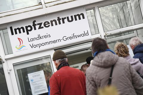 Coronavirus-Impfzentrum in Greifswald