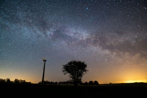 Sternenhimmel über Schleswig-Holstein.