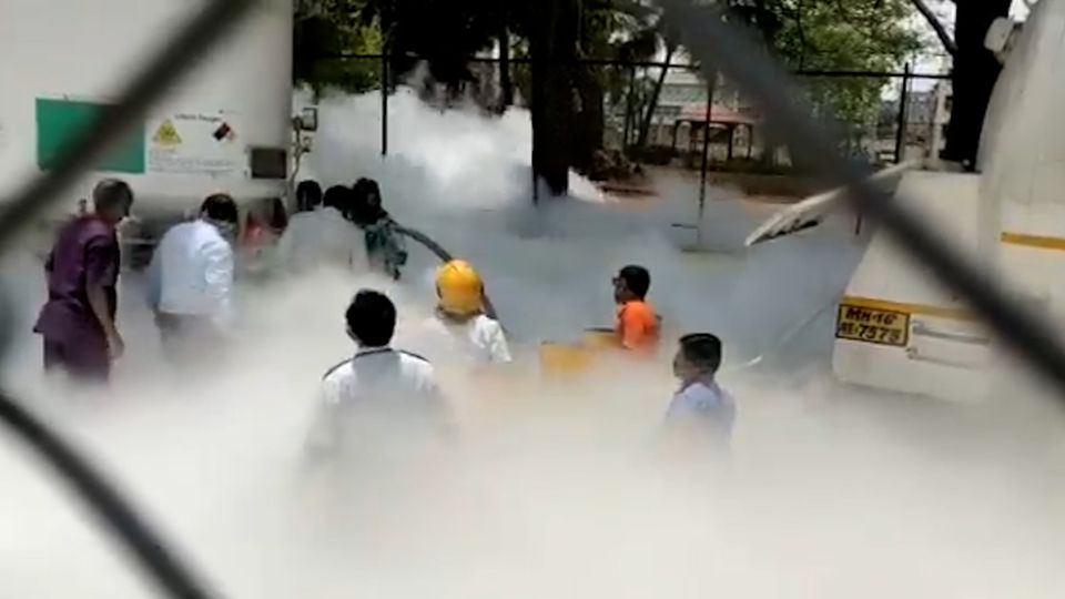 Corona-Klinik Indien Sauerstoffleck 22 Todesopfer Corona-Klinik in Indien: Sauerstoffleck fordert 22 Todesopfer
