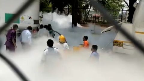 Corona-Klinik in Indien: Sauerstoffleck fordert 22 Todesopfer