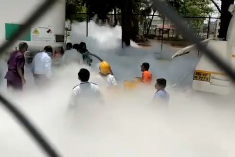 Corona-Klinik in Indien: Sauerstoffleck fordert 22 Todesopfer