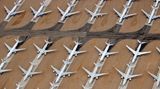 Luftaufnahme aus Teruel: Hier warten vor allem Airbus A340-600 und Boeing 747-400 auf die endgültige Zerlegung.