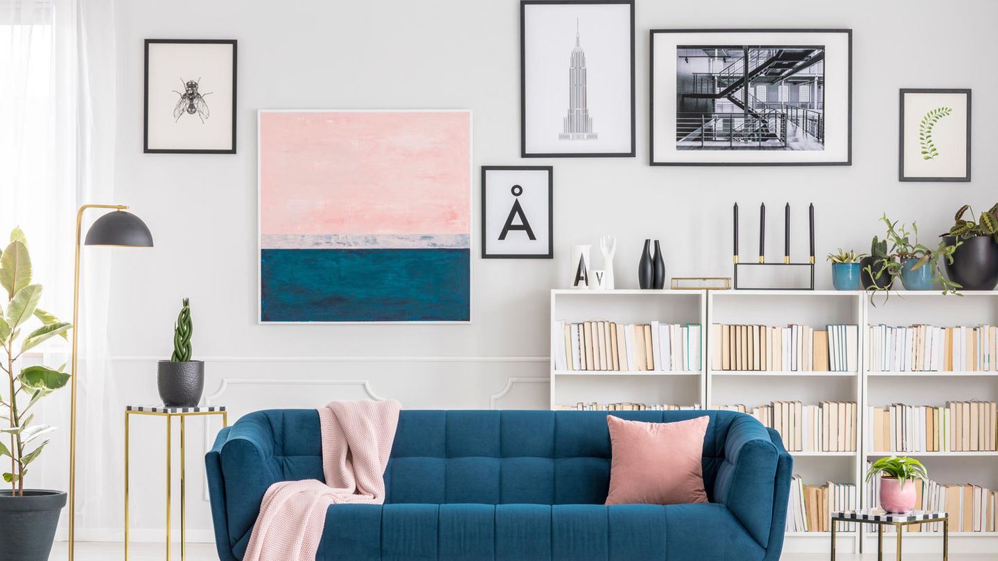 Gallery Wall: Set accents in the bedroom with a picture wall