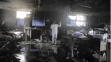 Indien: Zerstörte Intensivstation nach einem Brand