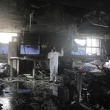 Indien: Zerstörte Intensivstation nach einem Brand