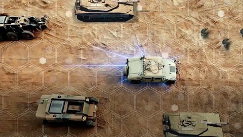 Nettes Detail: Die Visualisierung arbeitet wie ein Brettspiel mit Hexagonen.