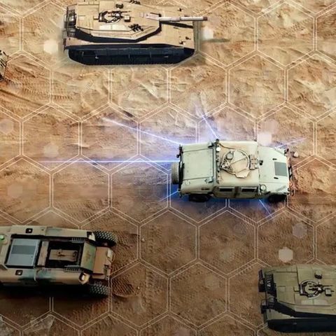 Nettes Detail: Die Visualisierung arbeitet wie ein Brettspiel mit Hexagonen.