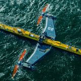 Wenn die Flügel hochgefahren werden, beträgt der Tiefgang nur drei Meter.