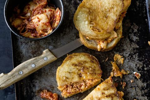 Grilled Cheese Sandwich mit Kimchi
