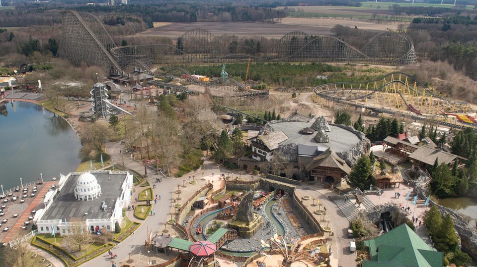 Blick auf den Heide Park Soltau
