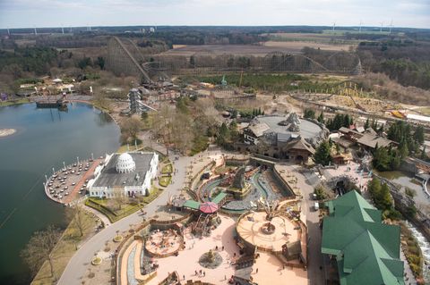 Blick auf den Heide Park Soltau