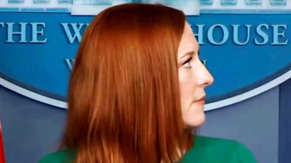 Jen Psaki bei einer Pressekonferenz im Weißen Haus