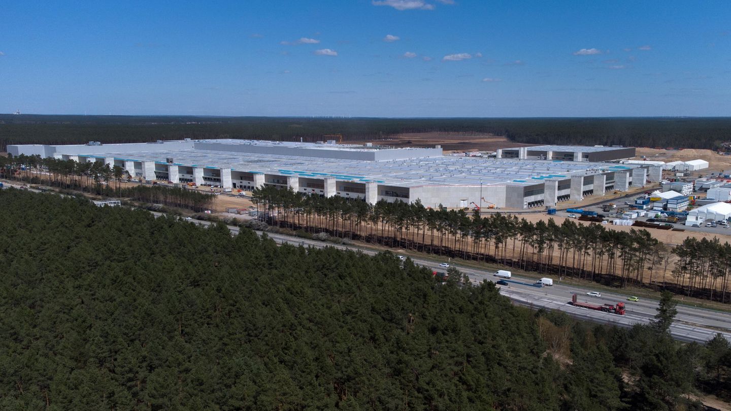 Tesla-Fabrik in Grünheide, Brandenburg