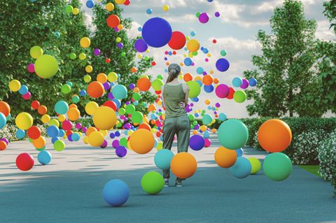 Eine Frau hatte wenig Freude an den Ballons für ihre Geburstagsparty (Symbolbild)