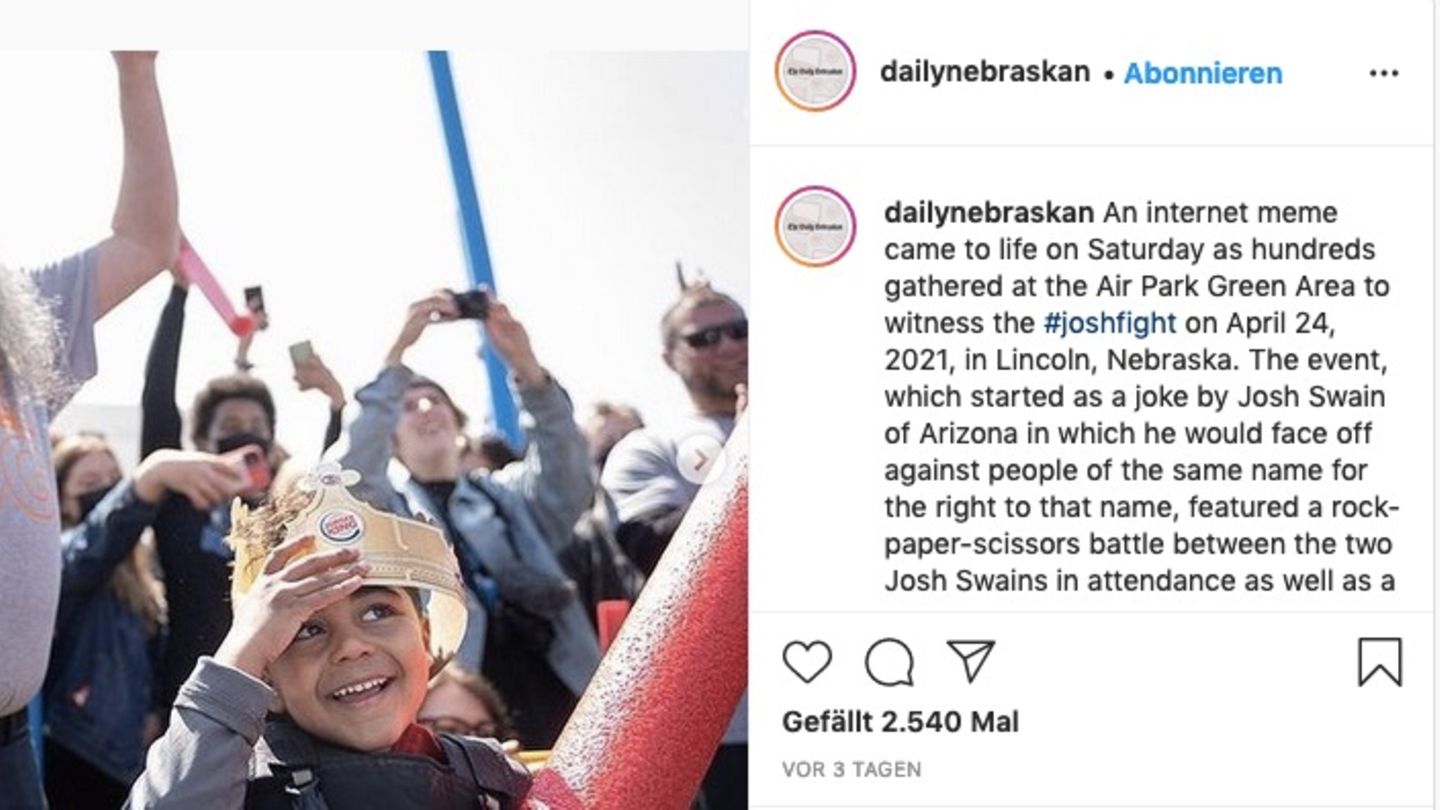 Instagram-Screenshot von "Little Josh"