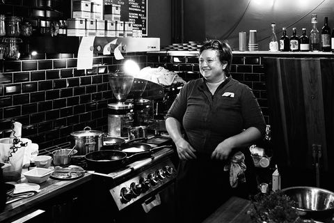 Nóra Horváth in ihrem Restaurant, Bistro Spajz