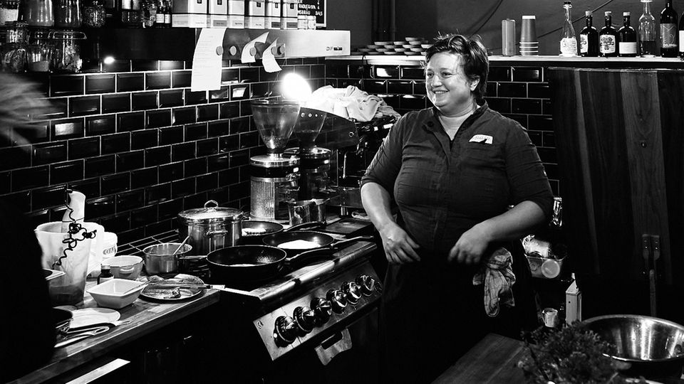Nóra Horváth in ihrem Restaurant, Bistro Spajz