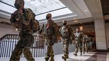 Soldaten positionieren sich im US-Kapitol in Washington