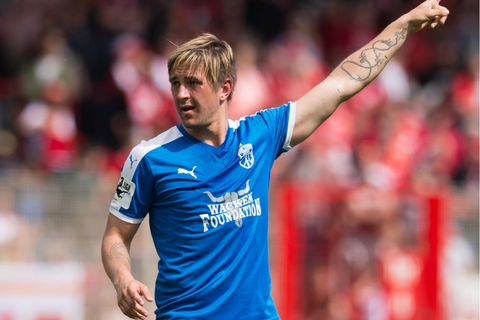Kevin Pannewitz im Jahr 2018 im Trikot FC Carl Zeiss Jenas