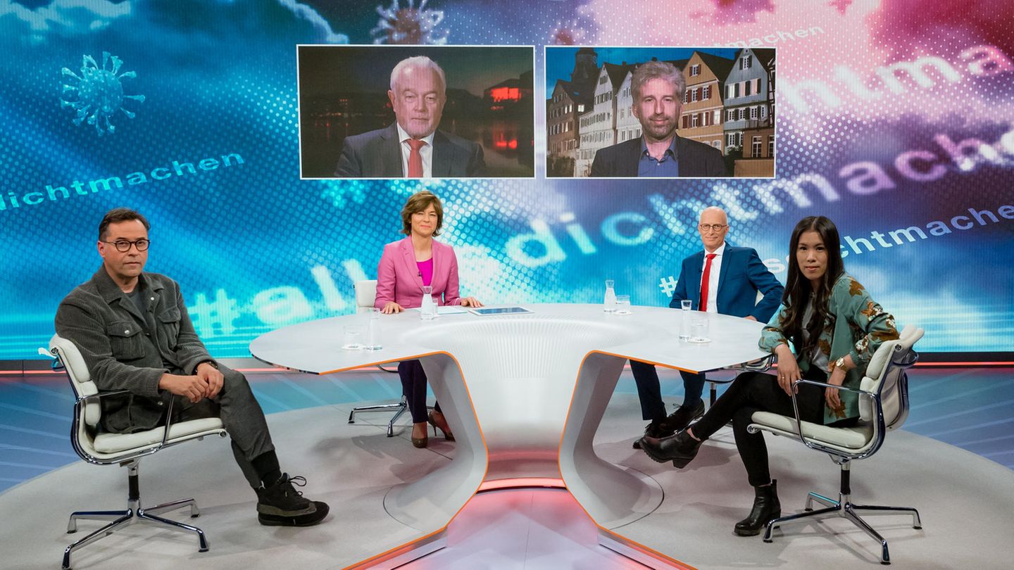 ZDF-Moderatorin Maybrit Illner und ihre Gäste