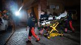 Rettungskräfte am Potsdamer Tatort