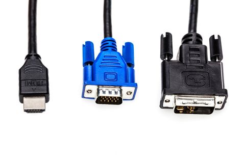 Monitor-Anschlüsse: HDMI, DVI oder VGA eint, dass Sie Computer mit dem Bildschirm verbinden.
