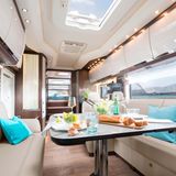 Das elegante Innere eines Morelo Grand Empire Luxuswohnmobils