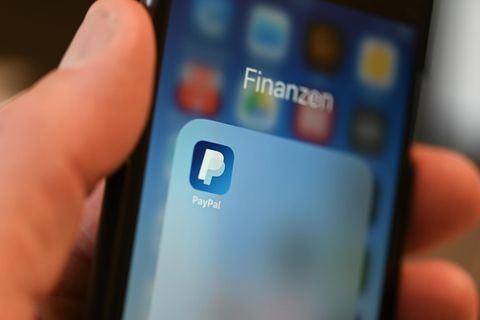 Paypal Applikation auf einem Smartphone.